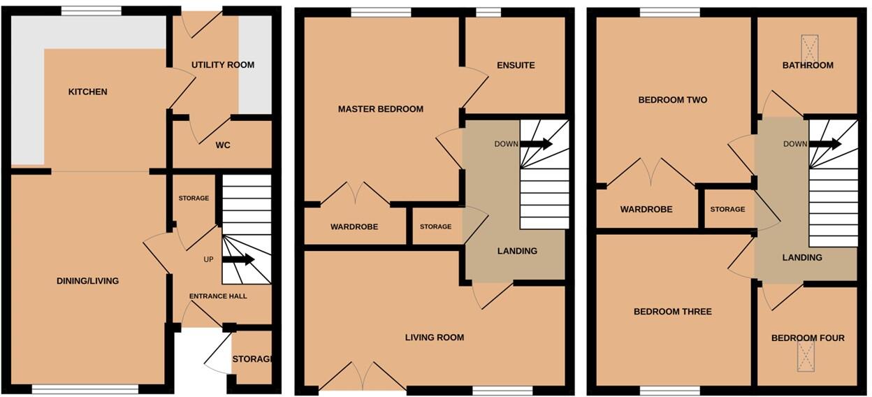 Kestrel Drive, Bourne, PE10 floorplan