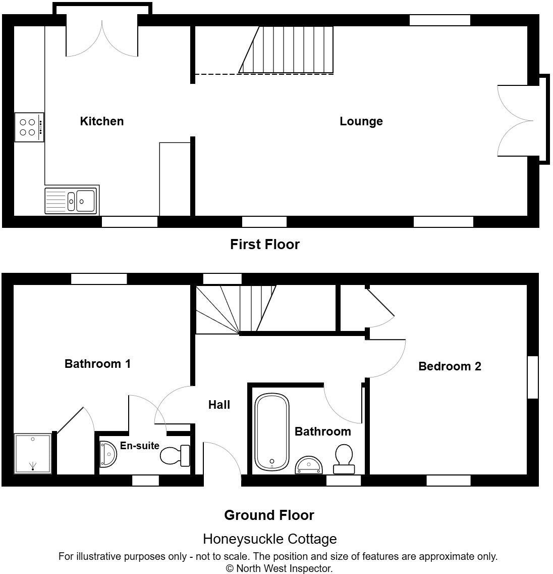 Newlands & Honeysuckle Cottage, Raisbeck, Orton, Cumbria floorplan