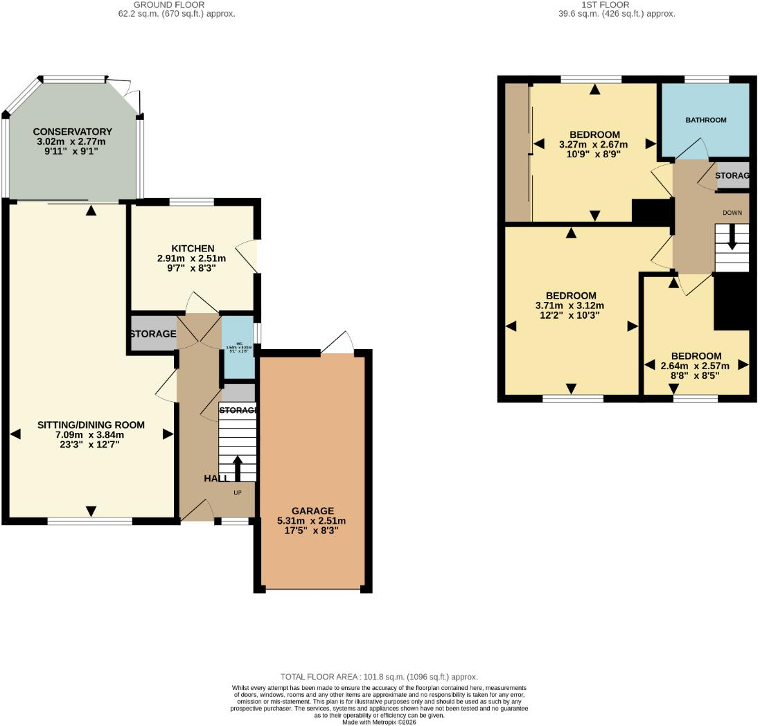 Crown Crescent, Ixworth floorplan