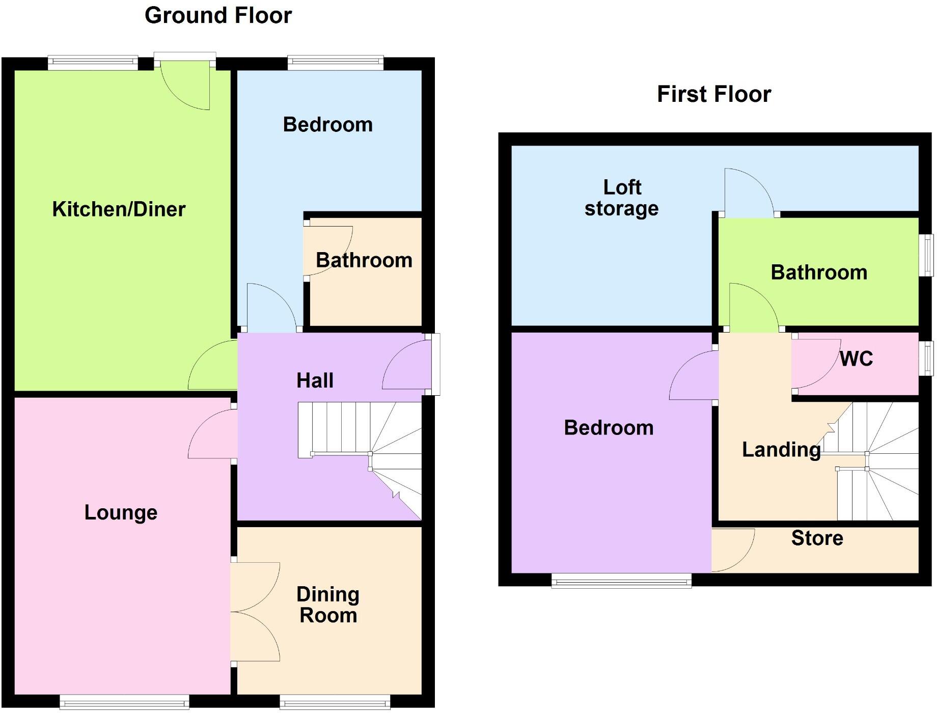 Leesway Drive, M34 floorplan