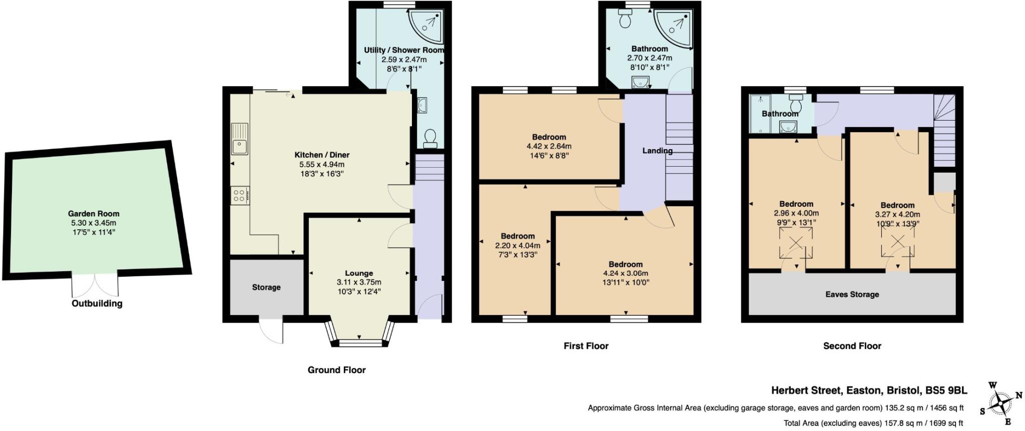 Herbert Street, Whitehall, Bristol floorplan