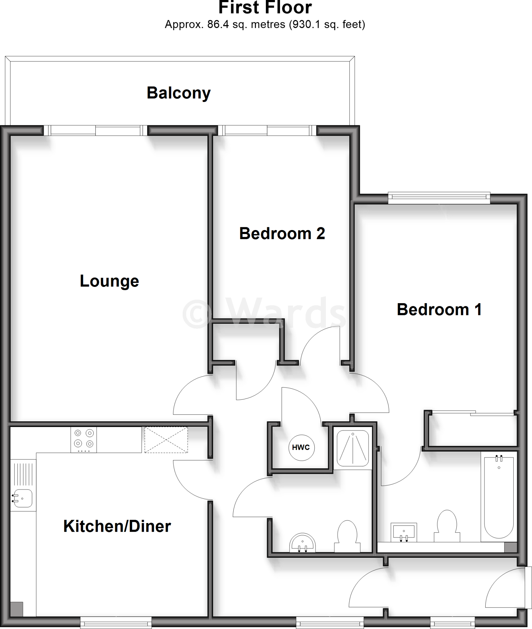The Lakes, Larkfield, Kent floorplan
