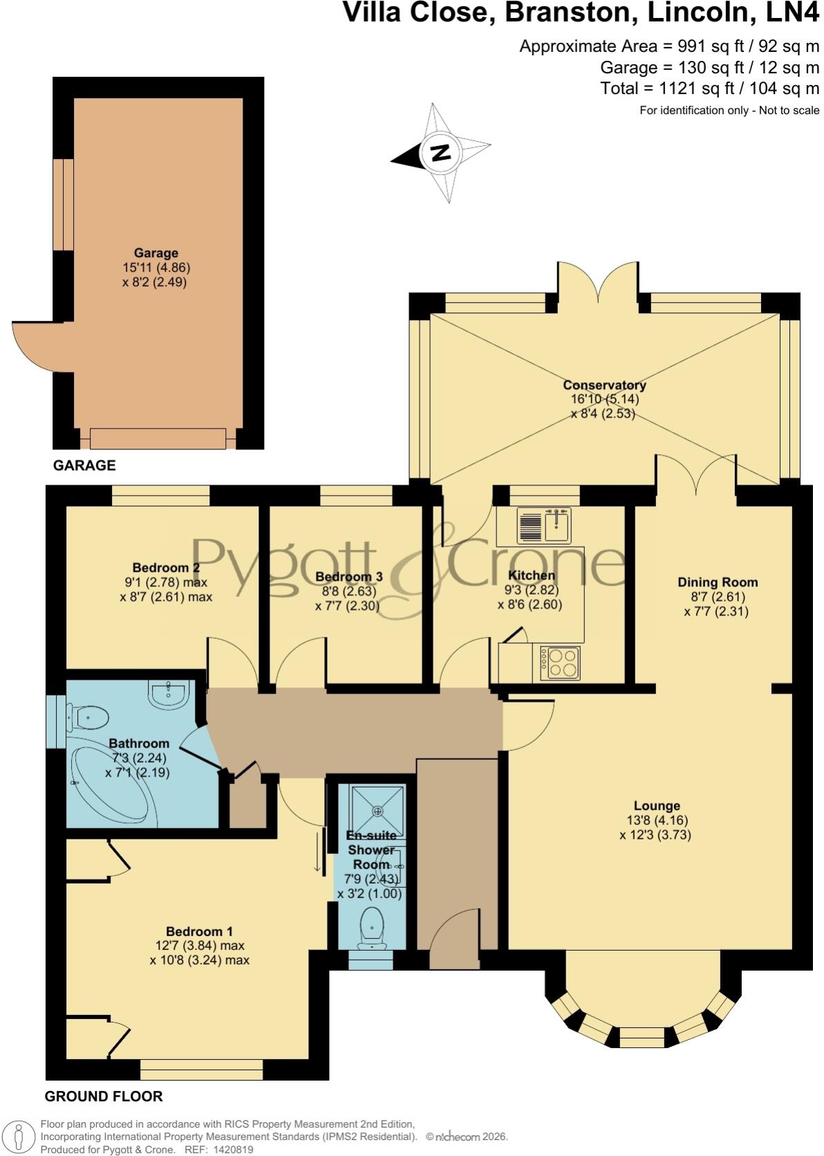 Villa Close, Branston, Lincoln, Lincolnshire, LN4 floorplan