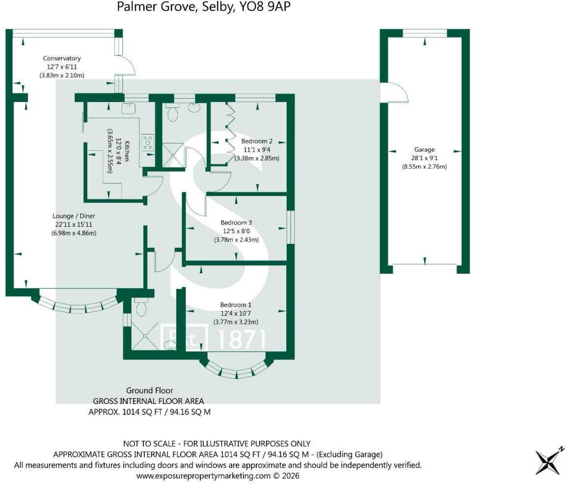 Palmer Grove, Selby floorplan