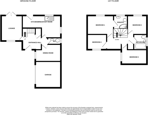 Turner Close, Bradwell floorplan
