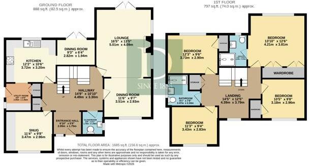 1, Milldown floorplan