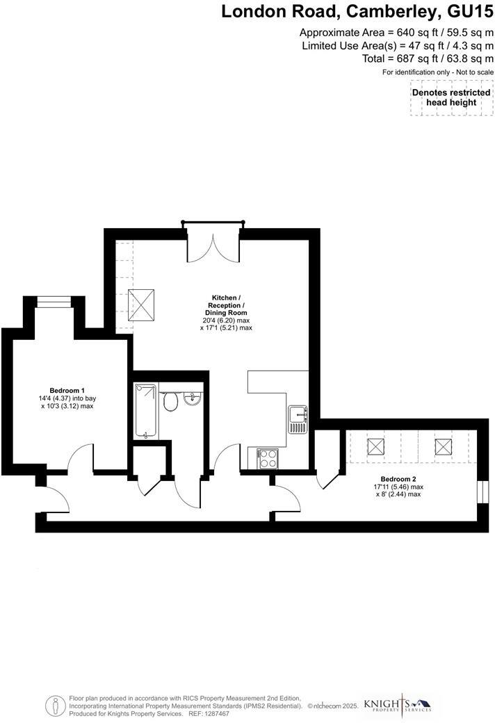 283 London Road, Camberley floorplan