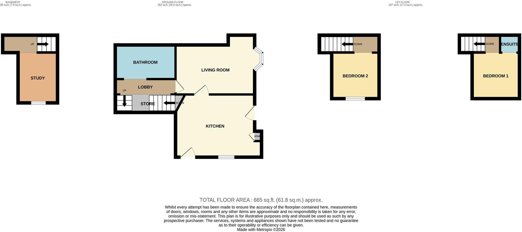The Cottage, Peakes Road, Etchinghill, Rugeley floorplan
