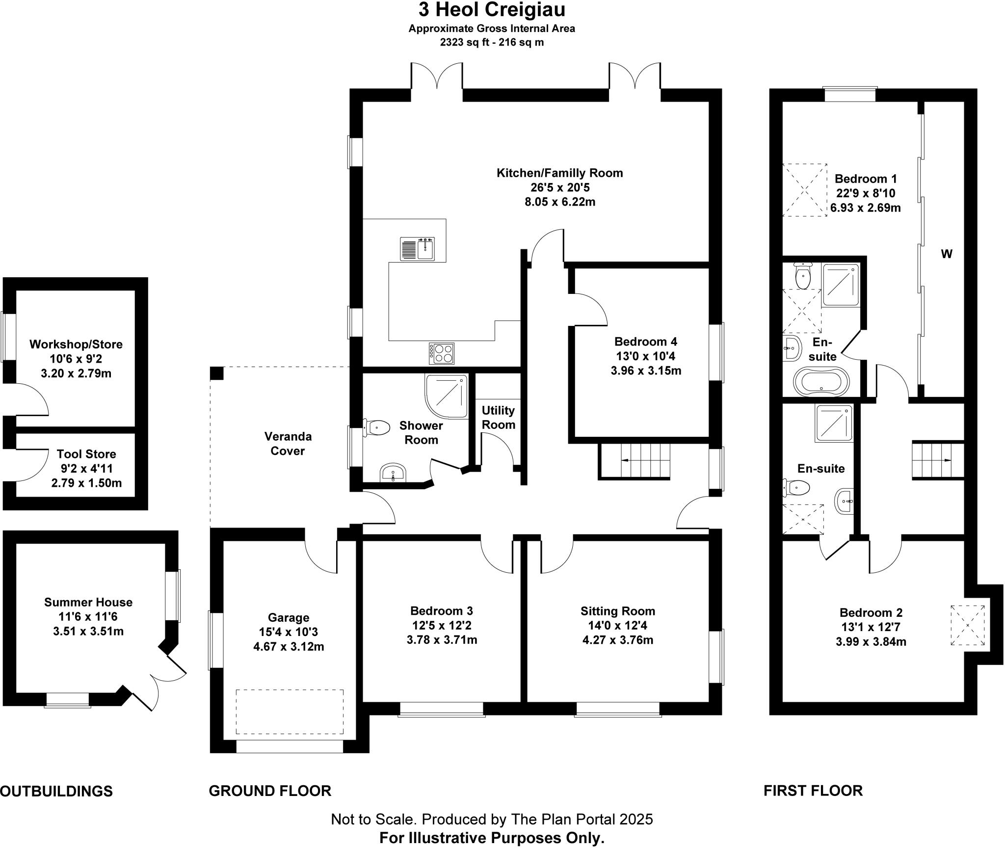 Heol Creigiau, Efail Isaf, Rhondda Cynon Taf, CF38 floorplan