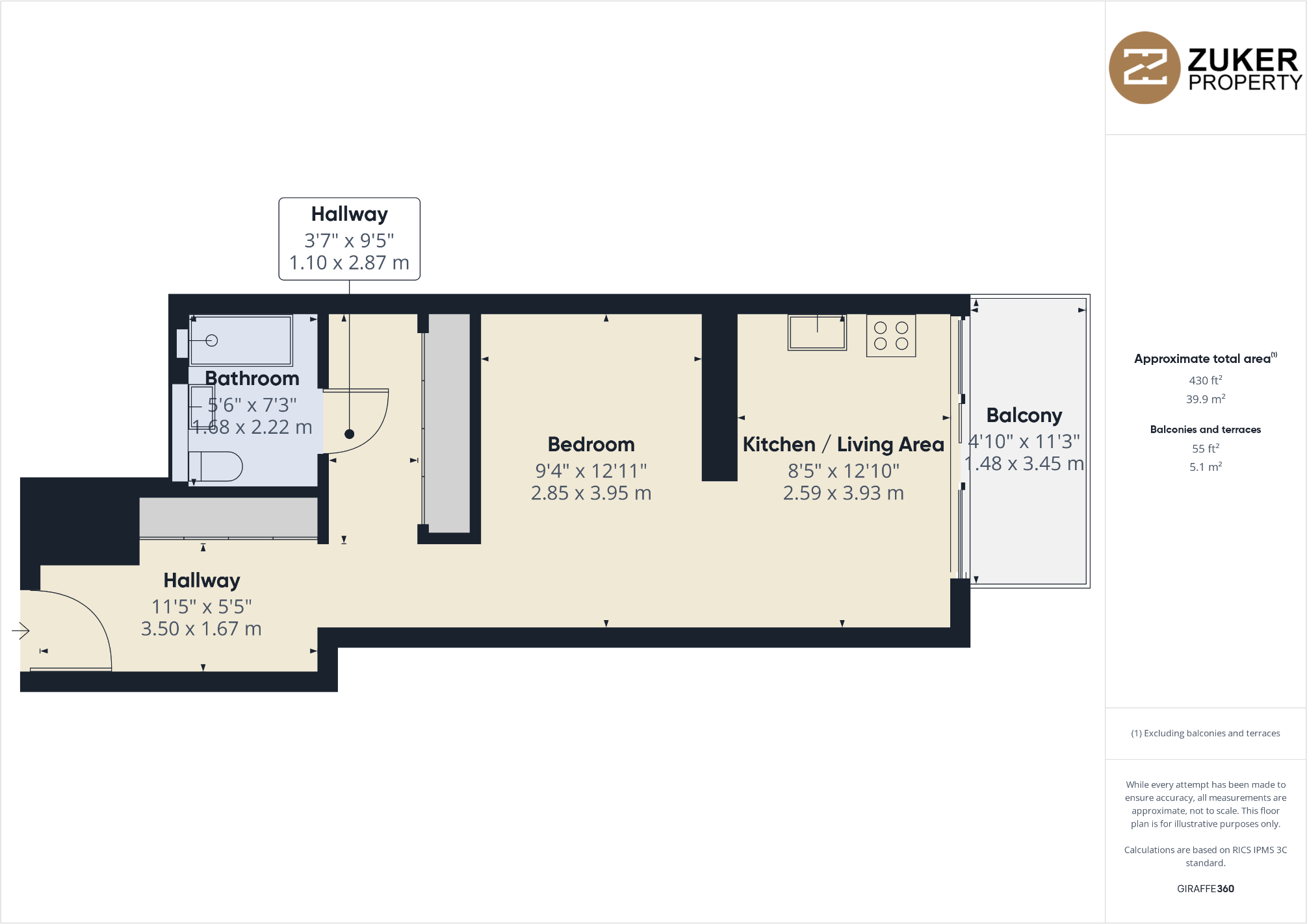 One Park Drive, London, E14 9GG floorplan