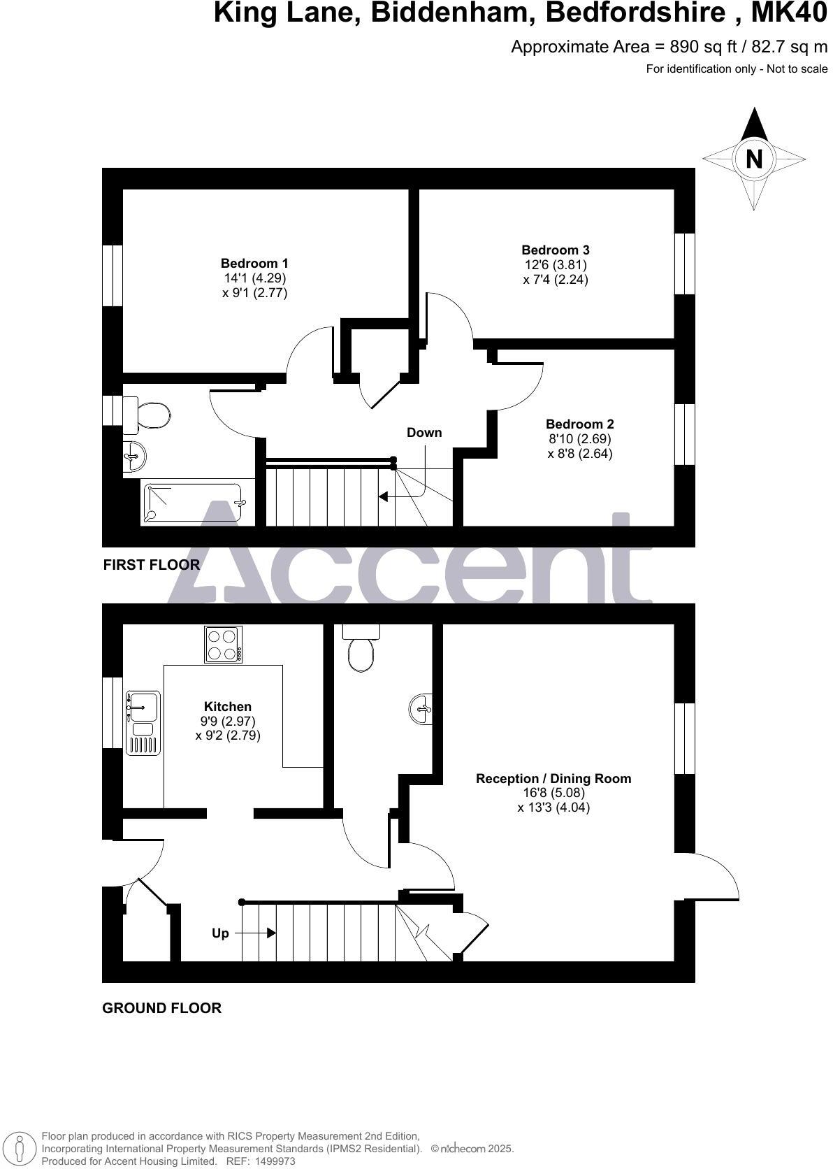 King Lane, Biddenham, Bedford floorplan