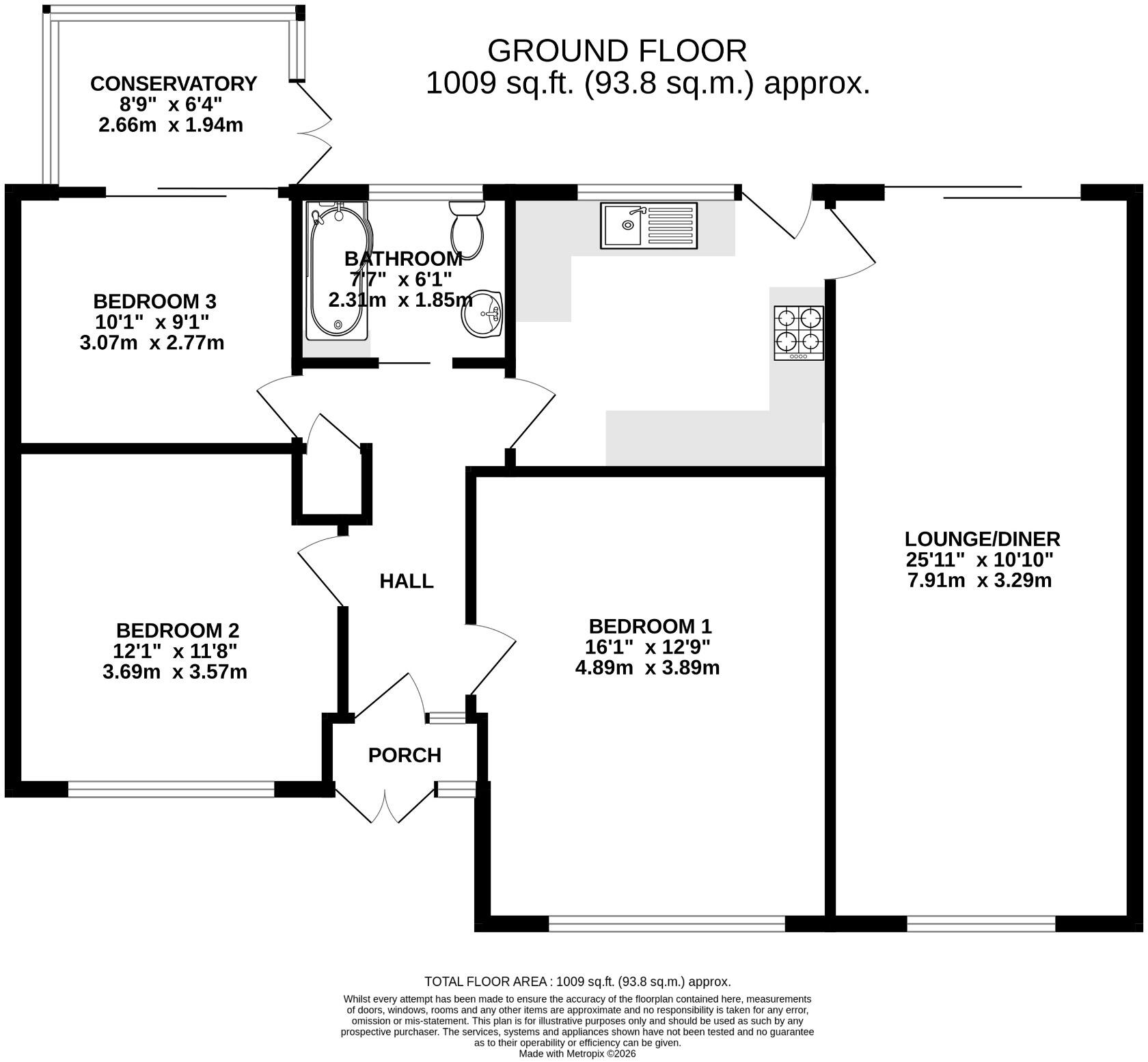 Pepys Close, Southsea floorplan