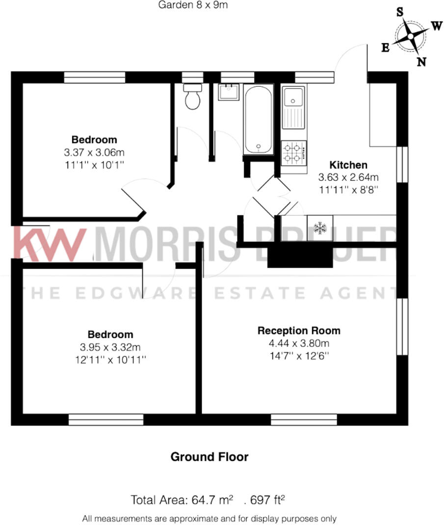Flat 114, 114 the fairway Mill Hill, London NW7 3HR floorplan
