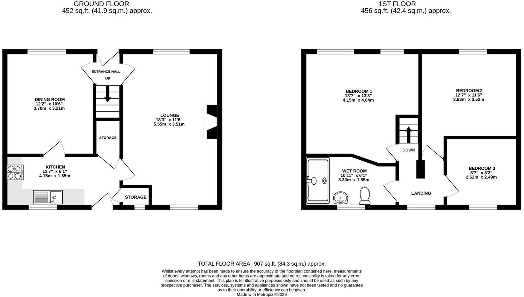 John Street, Clay Cross, S45 floorplan