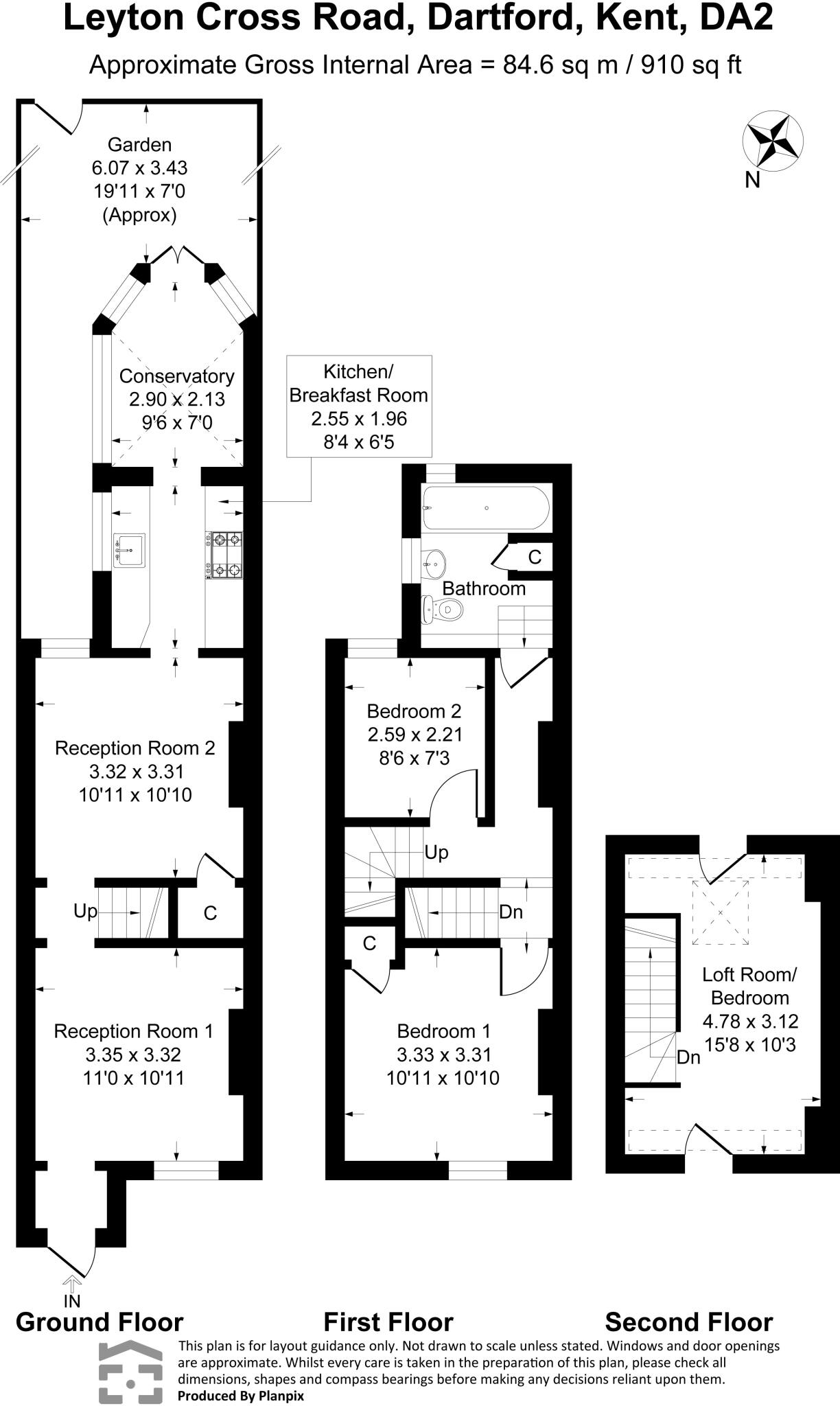 Leyton Cross Road, Dartford, Kent, DA2 floorplan