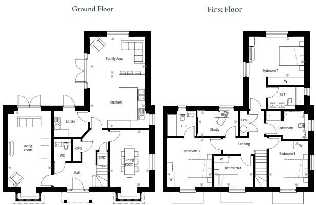 Plot 15 Foxglove Place, Felsted floorplan