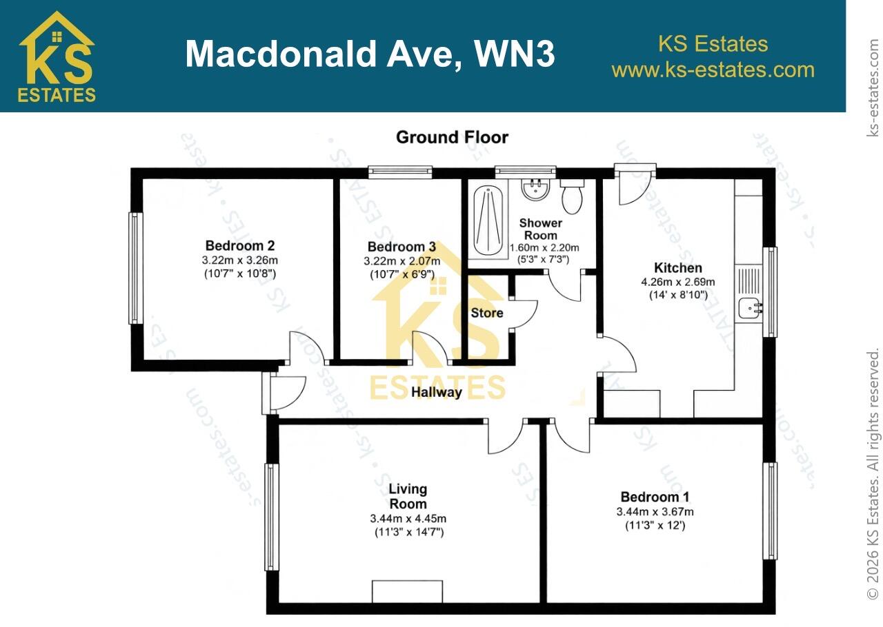 Macdonald Avenue, Wigan floorplan