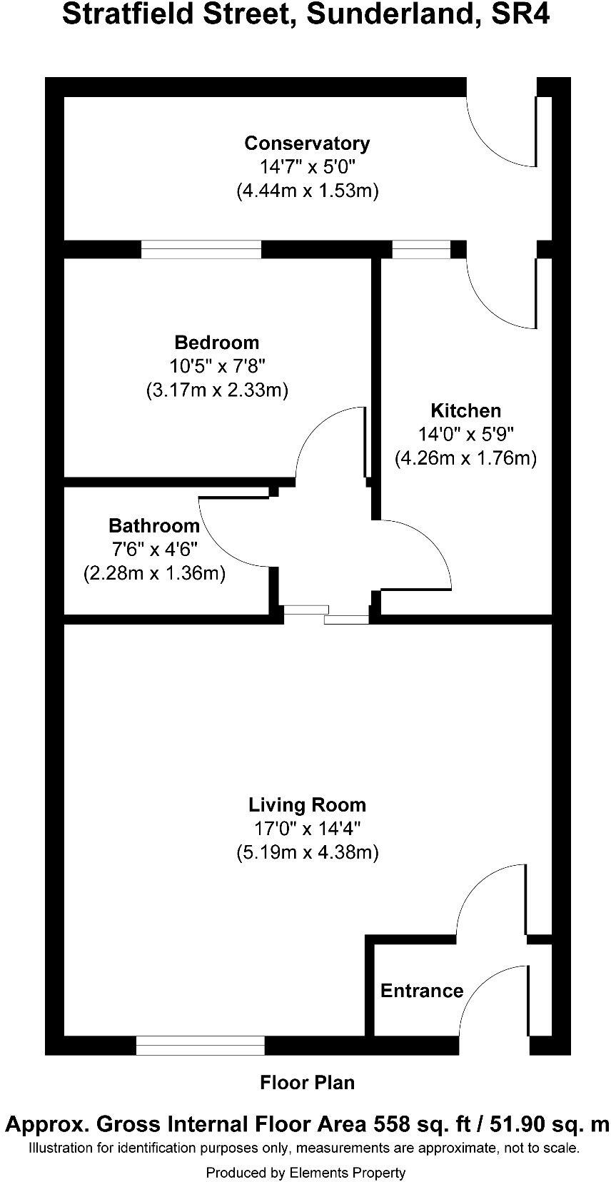 Stratfield Street, Sunderland floorplan