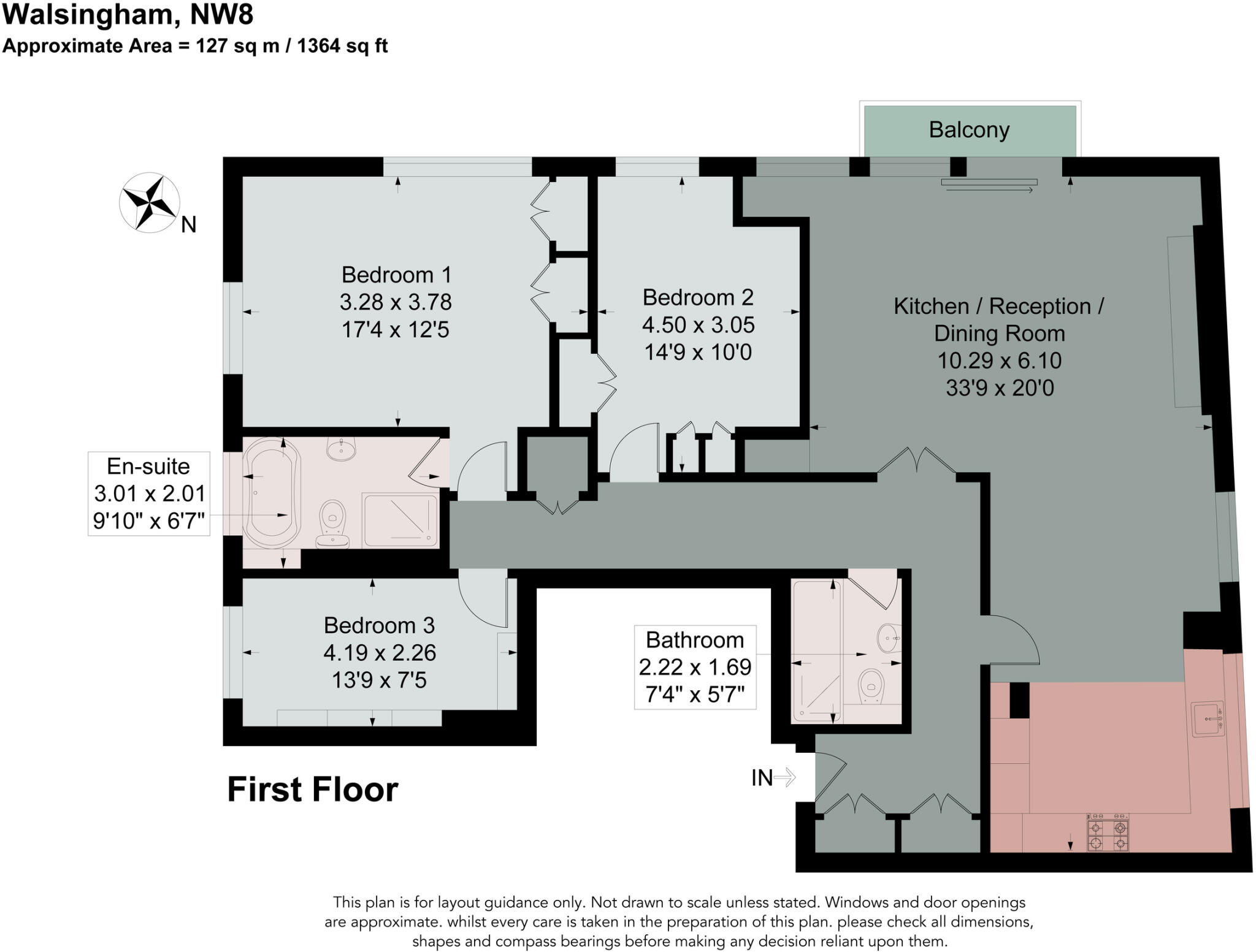 Walsingham, St. Johns Wood Park, London, NW8 floorplan
