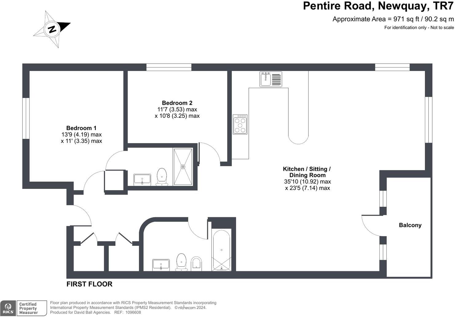 Pentire Road, Newquay floorplan