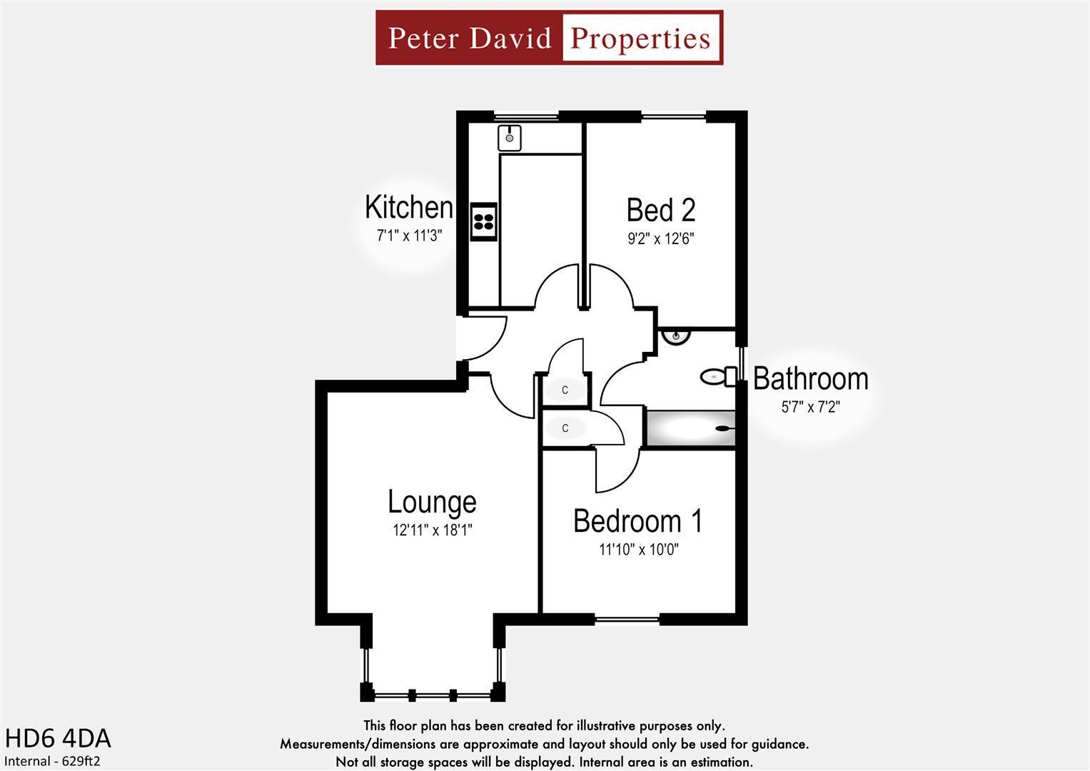1, Empire Court, Bailiff Bridge, Brighouse, Calder floorplan