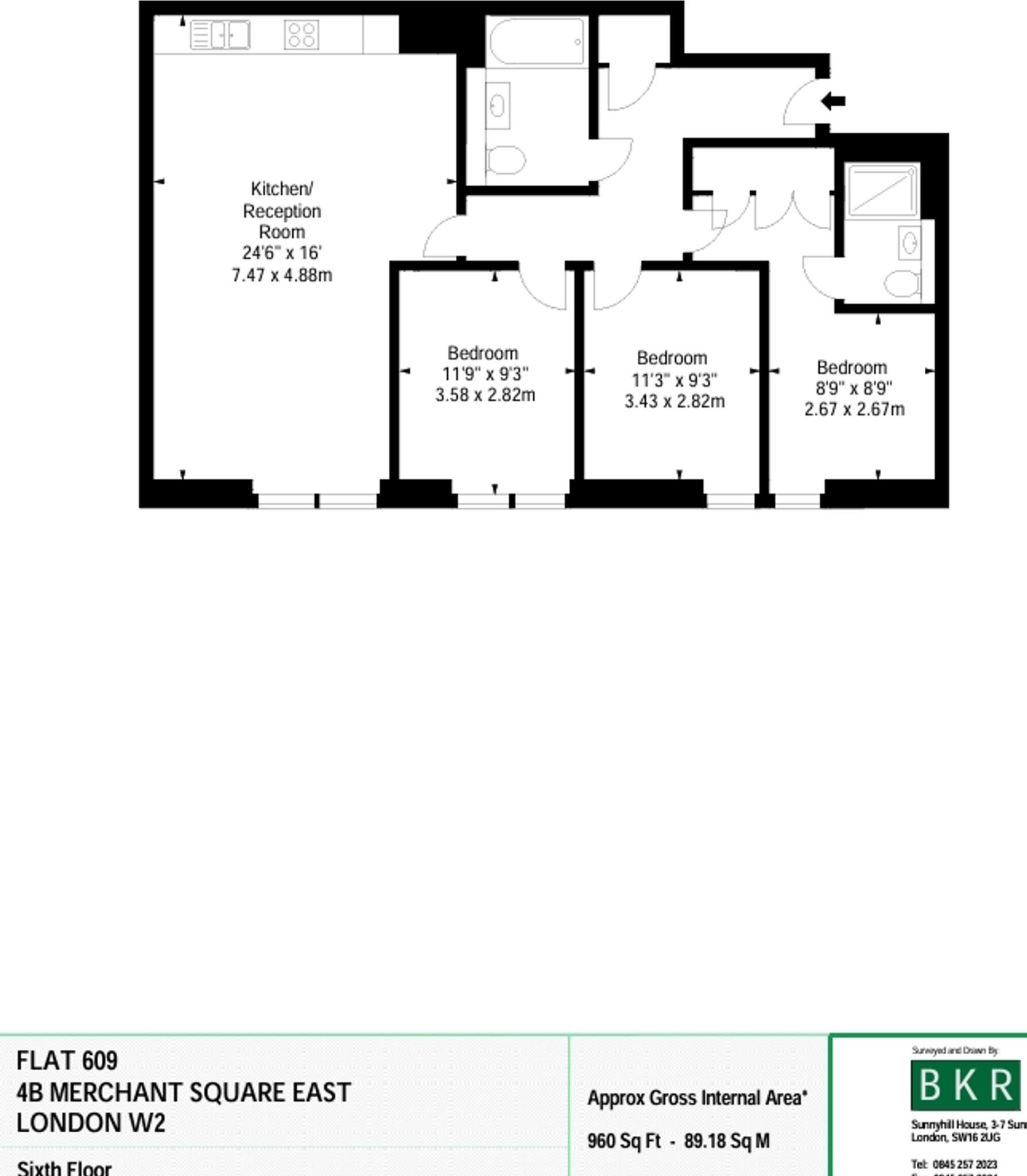 Merchant Square East, Paddington, London, W2 floorplan