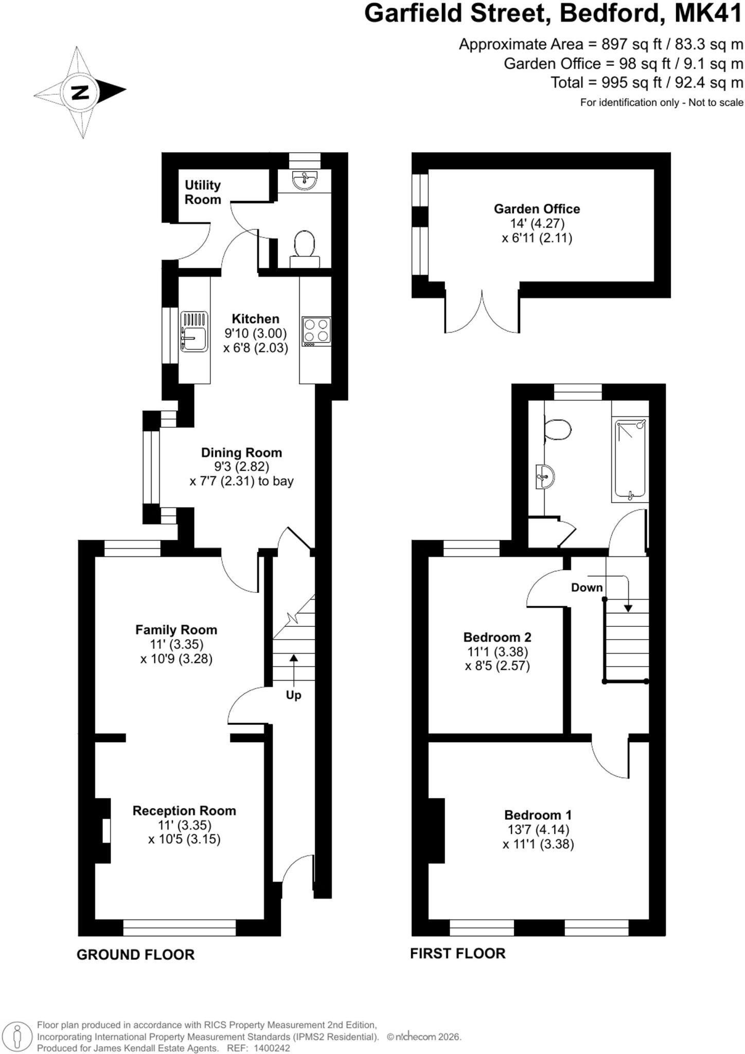 Garfield Street, Bedford, MK41 floorplan