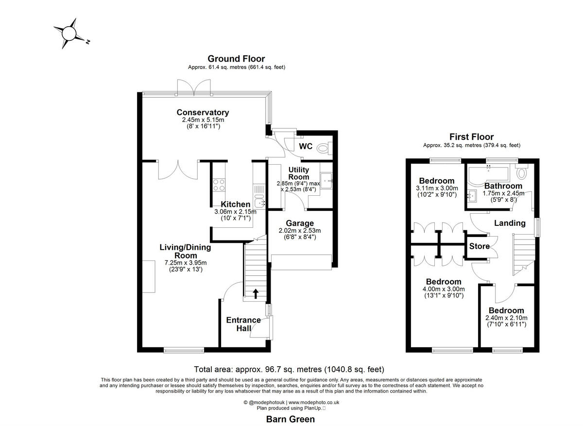 Barn Green, Chelmsford, CM1 6 floorplan
