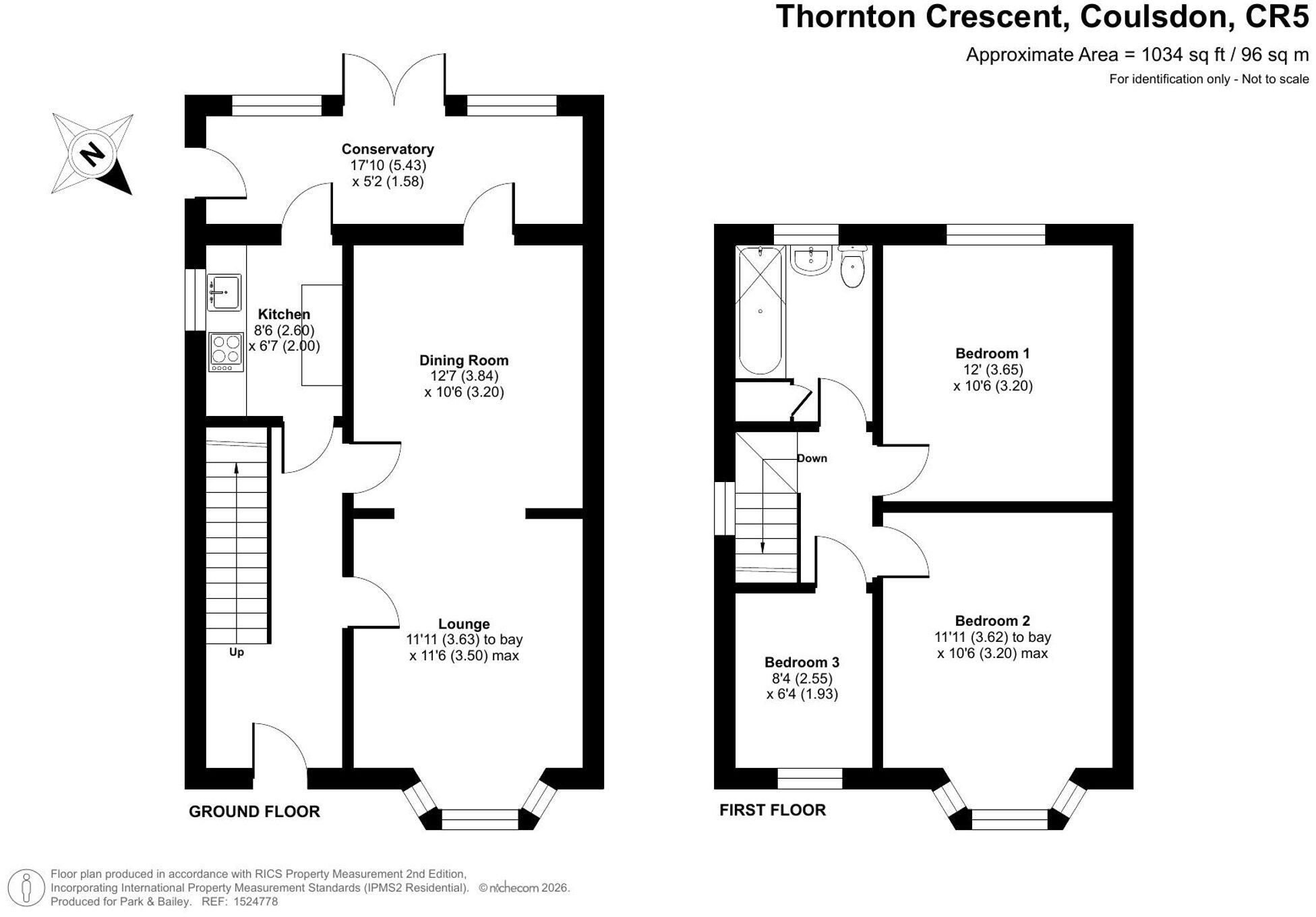 Thornton Crescent, Coulsdon, CR5 floorplan