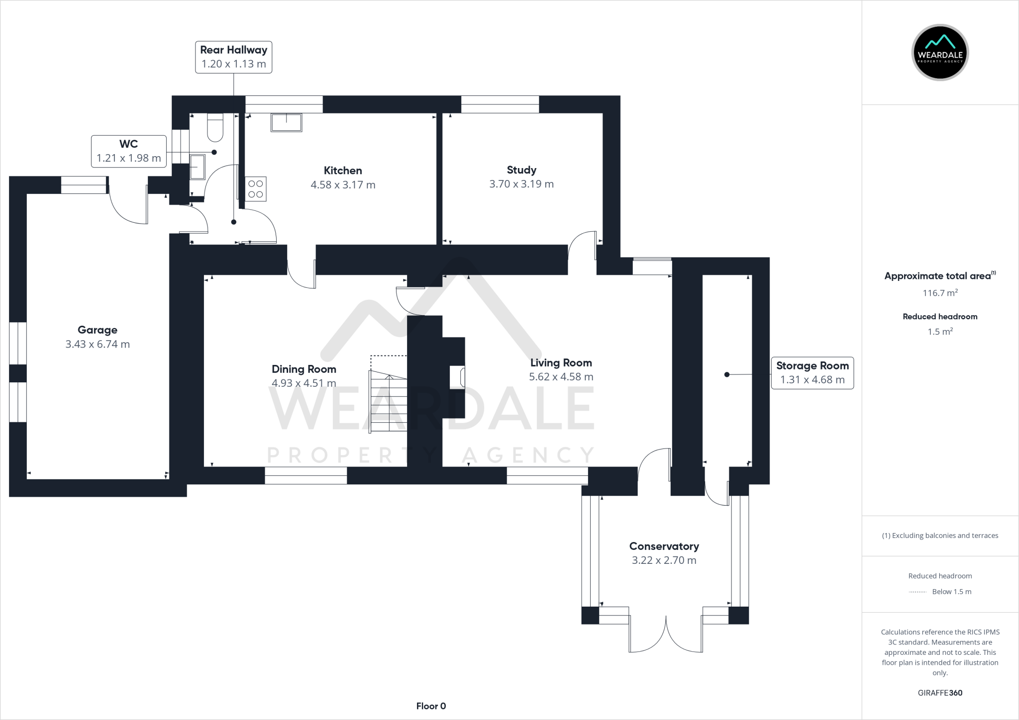 High Copthill Cottage, High Copthill, Cowshill, DL13 1AD floorplan