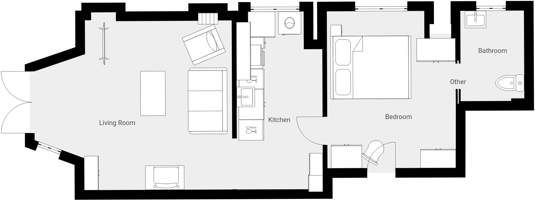 1 St Pirans Court - Marazion floorplan