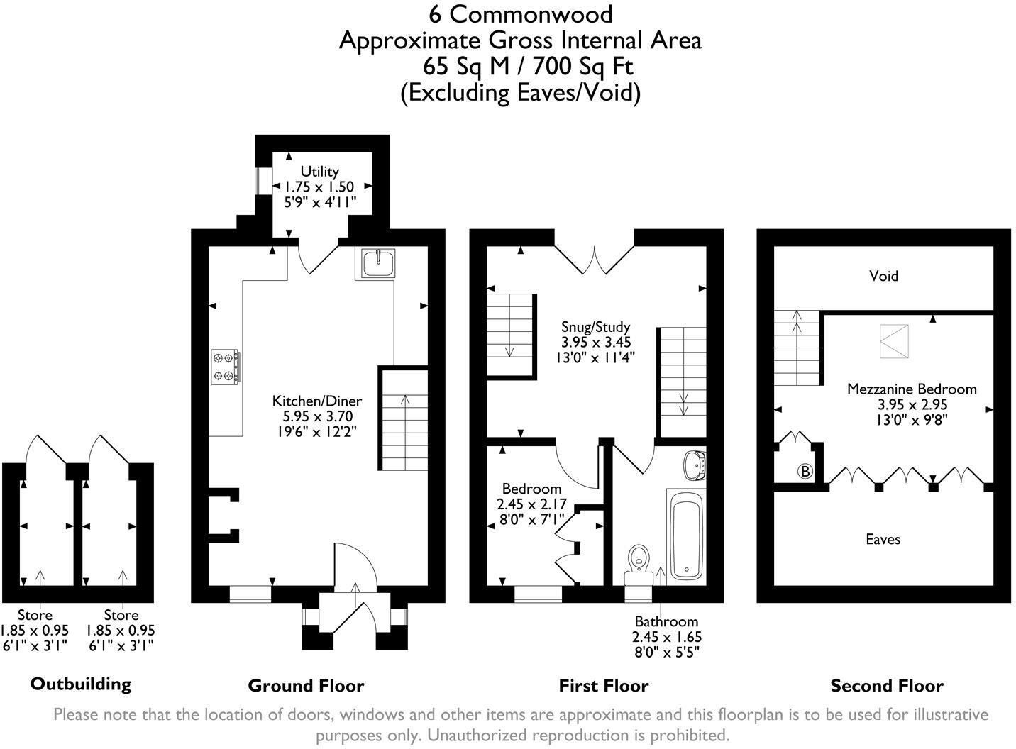 Commonwood, St. Johns Road, Matlock Bath floorplan