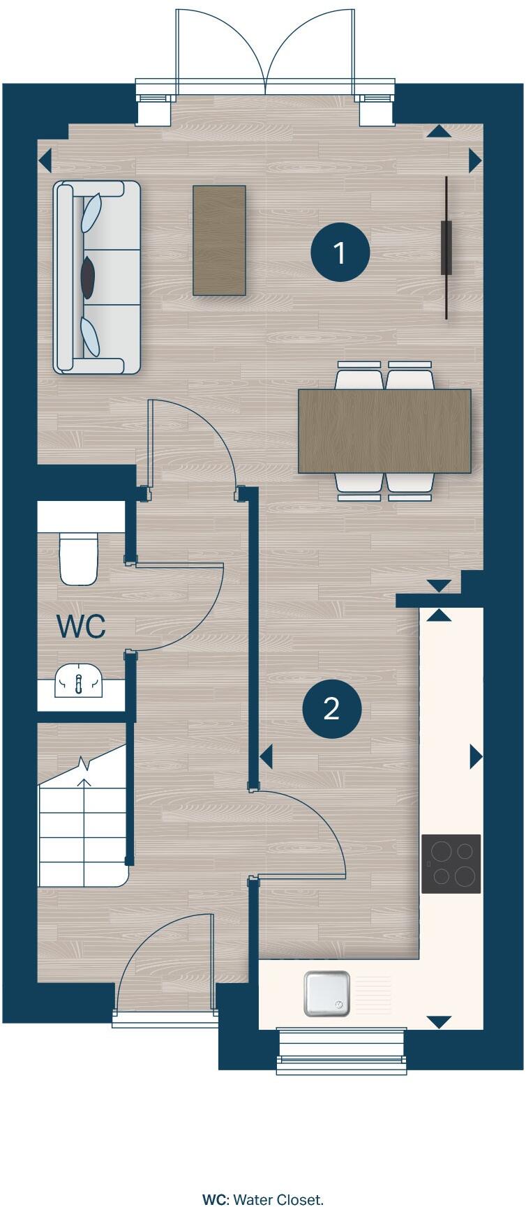 The Meadway, 
Cuffley,
Potters Bar,
EN6 4ET floorplan