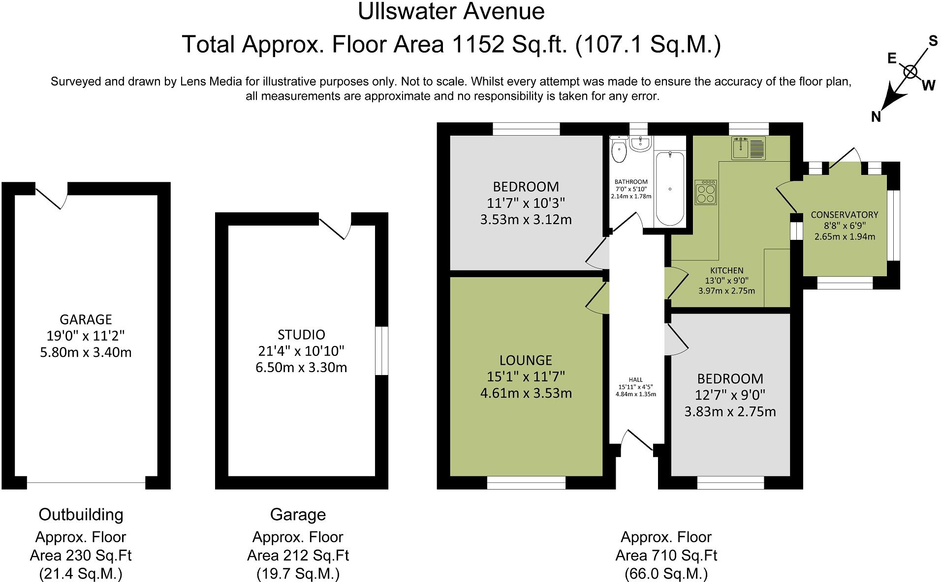 Ullswater Avenue, Orrell, Wigan, Greater Manchester. WN5 8PF floorplan