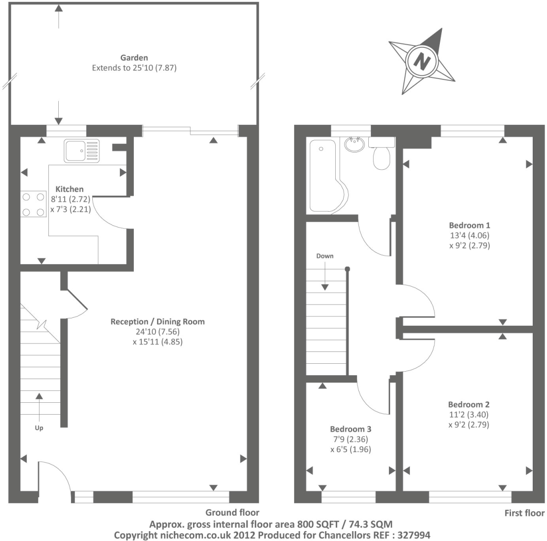Bushey Close, High Wycombe, HP12 floorplan