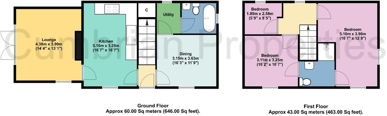 Burrells, Appleby-in-Westmorland, Penrith, CA16 floorplan
