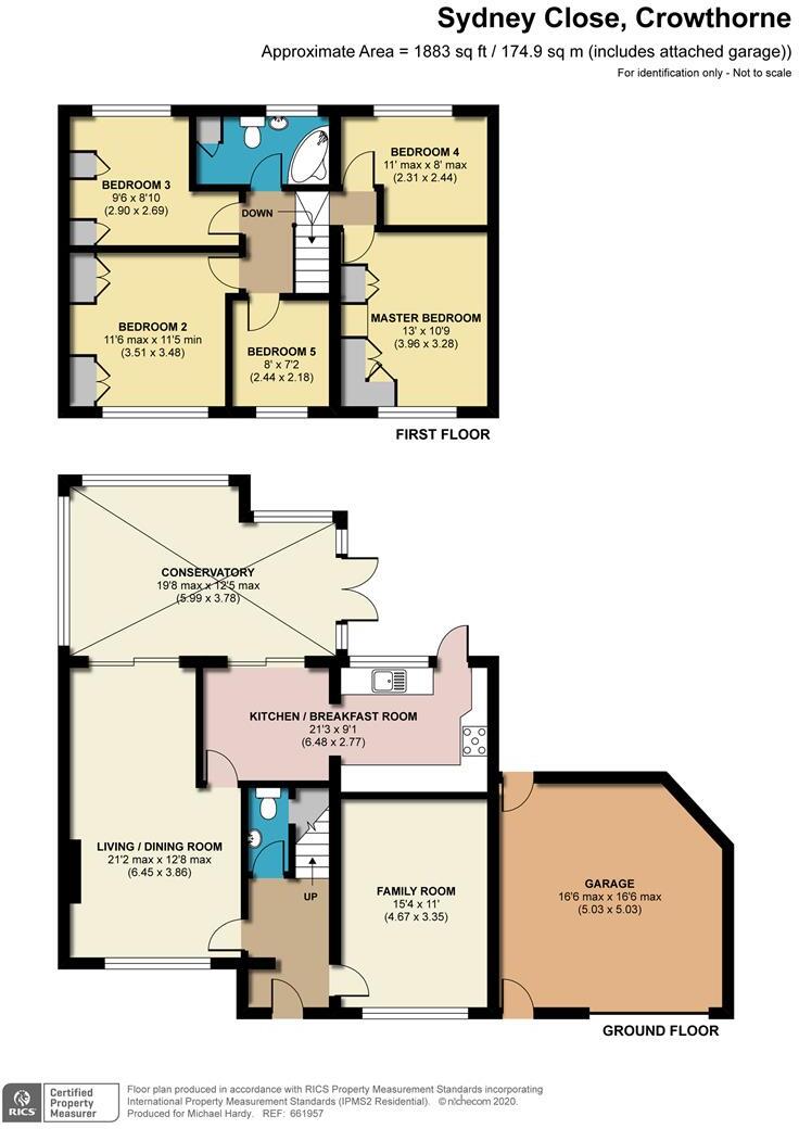 Sydney Close, Crowthorne, Berkshire, RG45 6LQ floorplan
