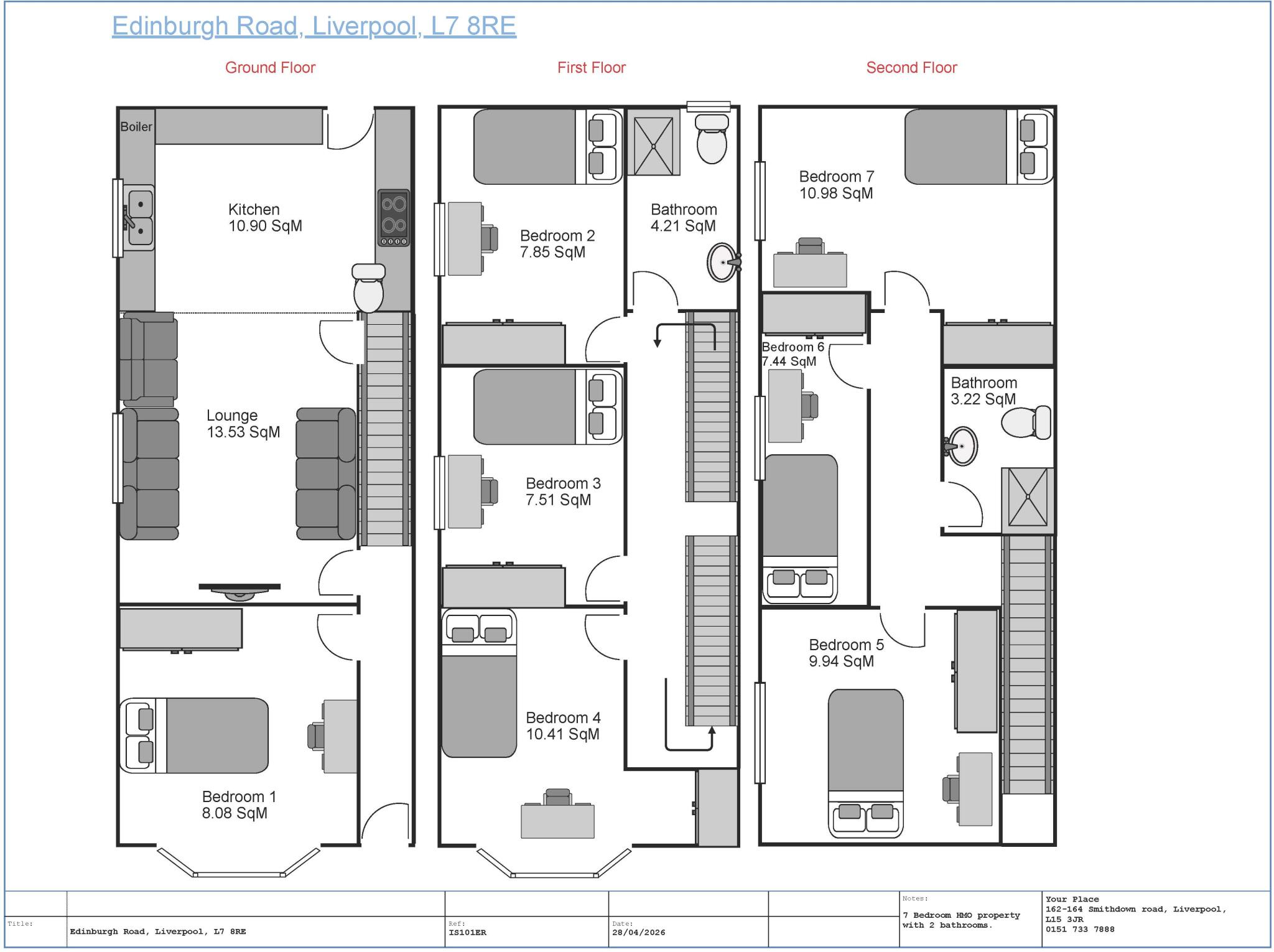 Edinburgh Road, Liverpool floorplan