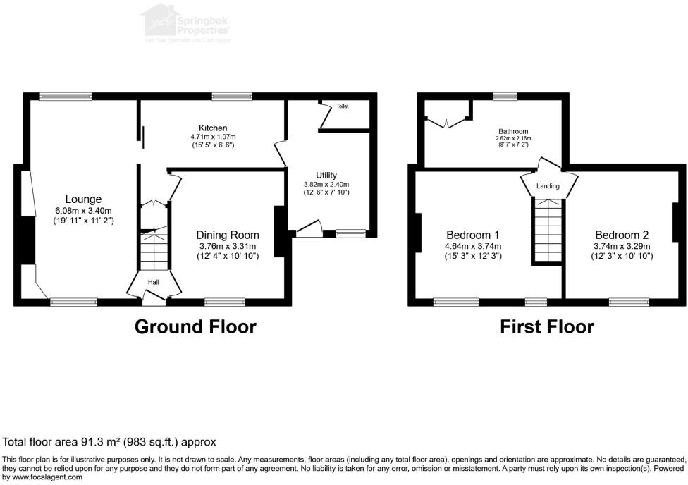 Sandy Lane, Brown Edge, Stoke-on-Trent, Staffordshire floorplan