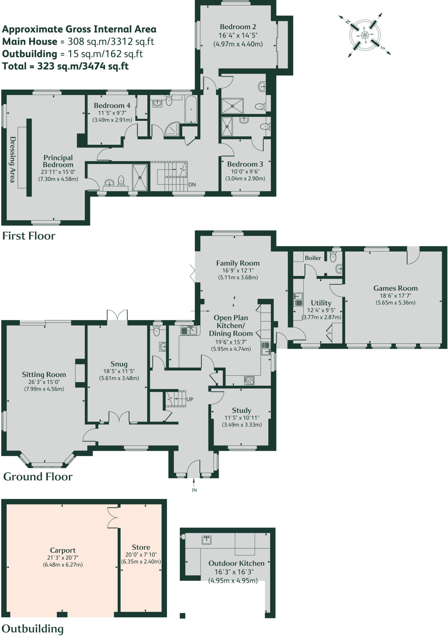 Hillcrest House, Witham On The Hill floorplan