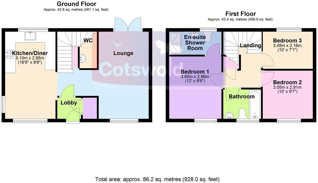 Fairmont Street, Bishops Cleeve , GL52 floorplan