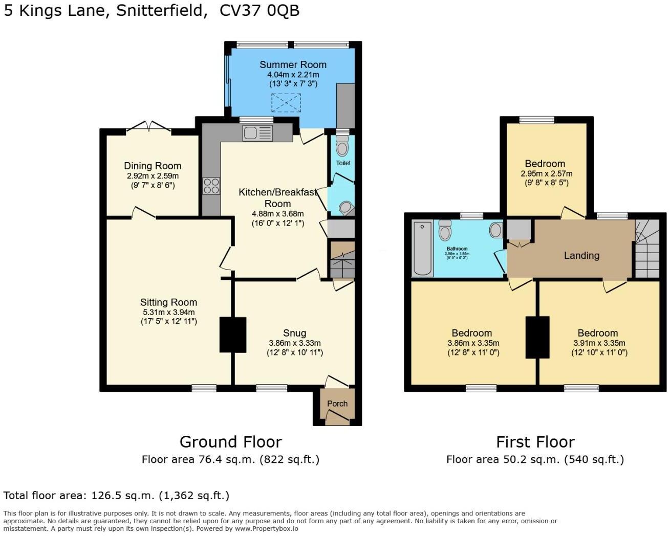 Kings Lane, Snitterfield, Stratford-upon-Avon floorplan