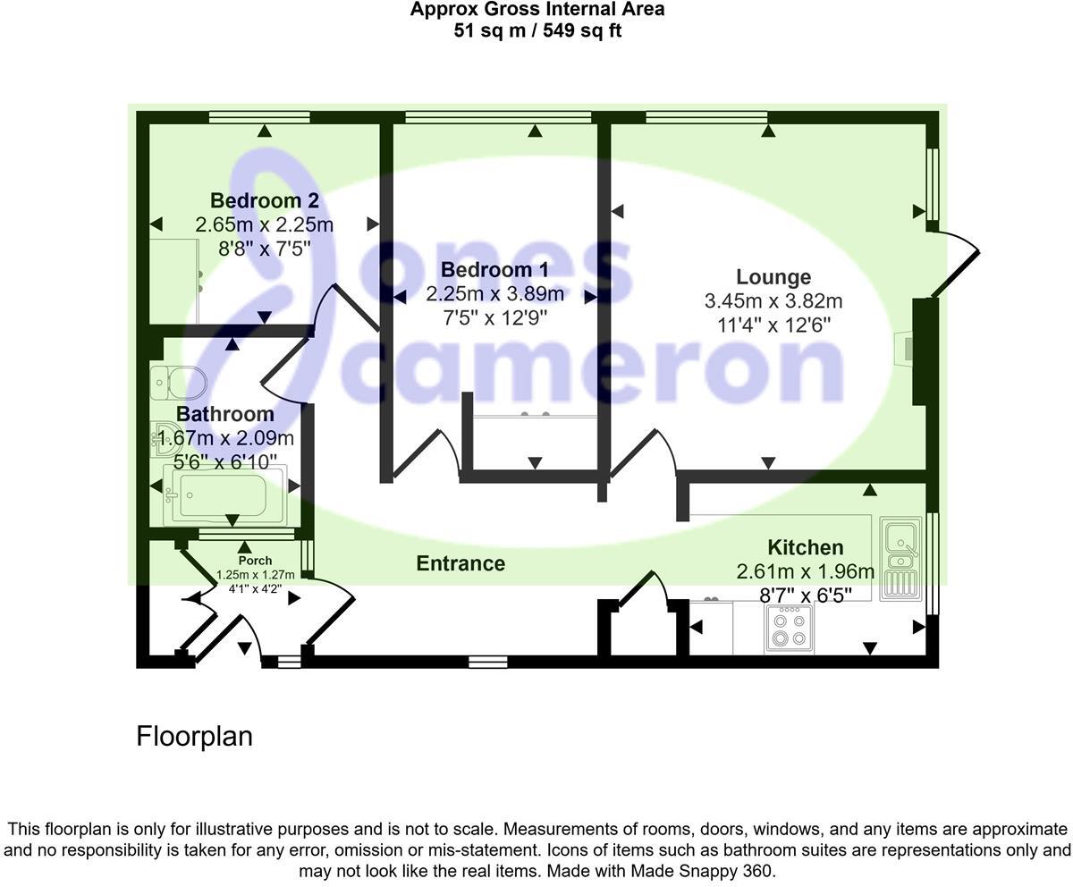 College Court, Preston floorplan