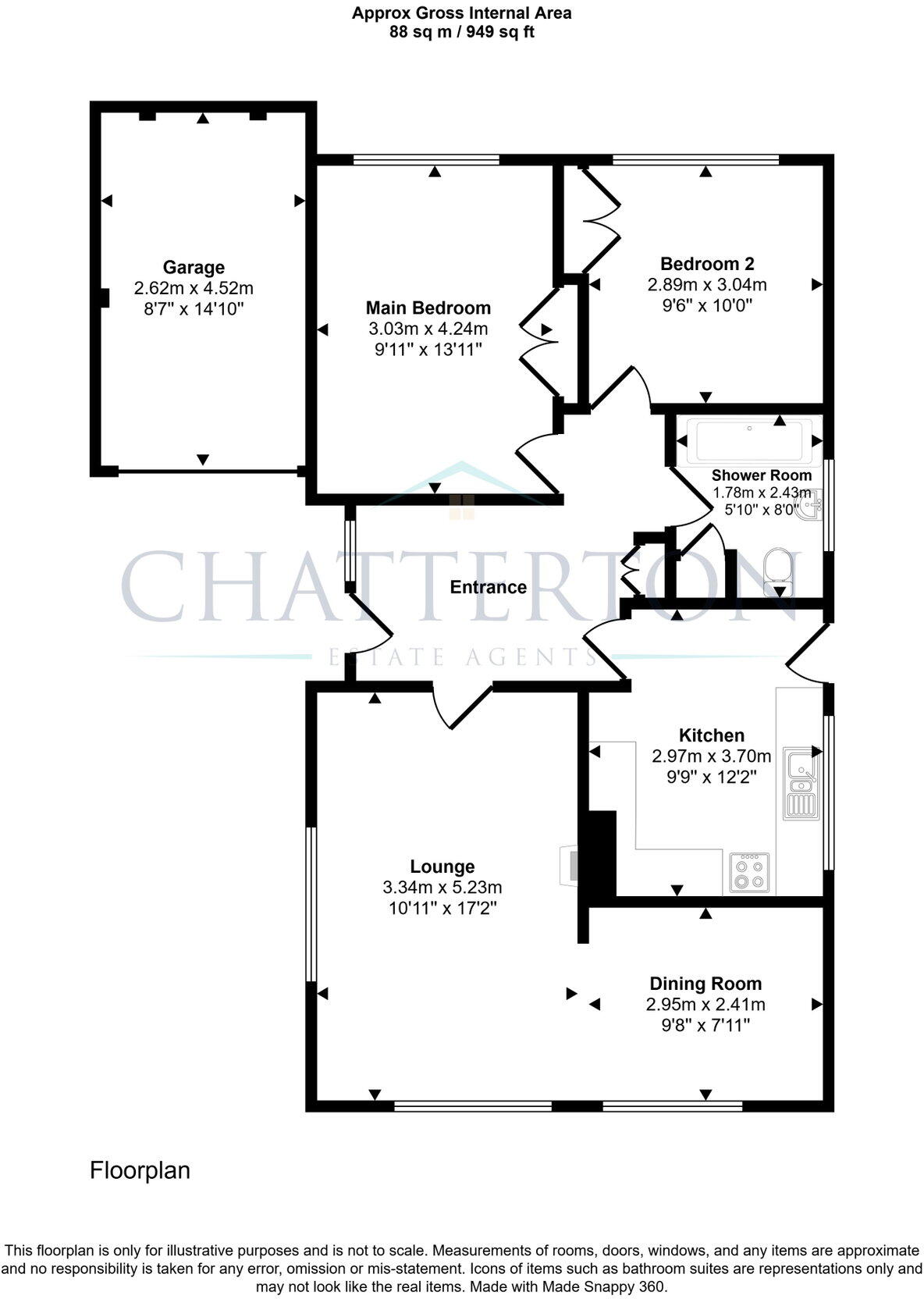 Lymore, Pitchers Hill, Wickhamford, WR11 7RT floorplan
