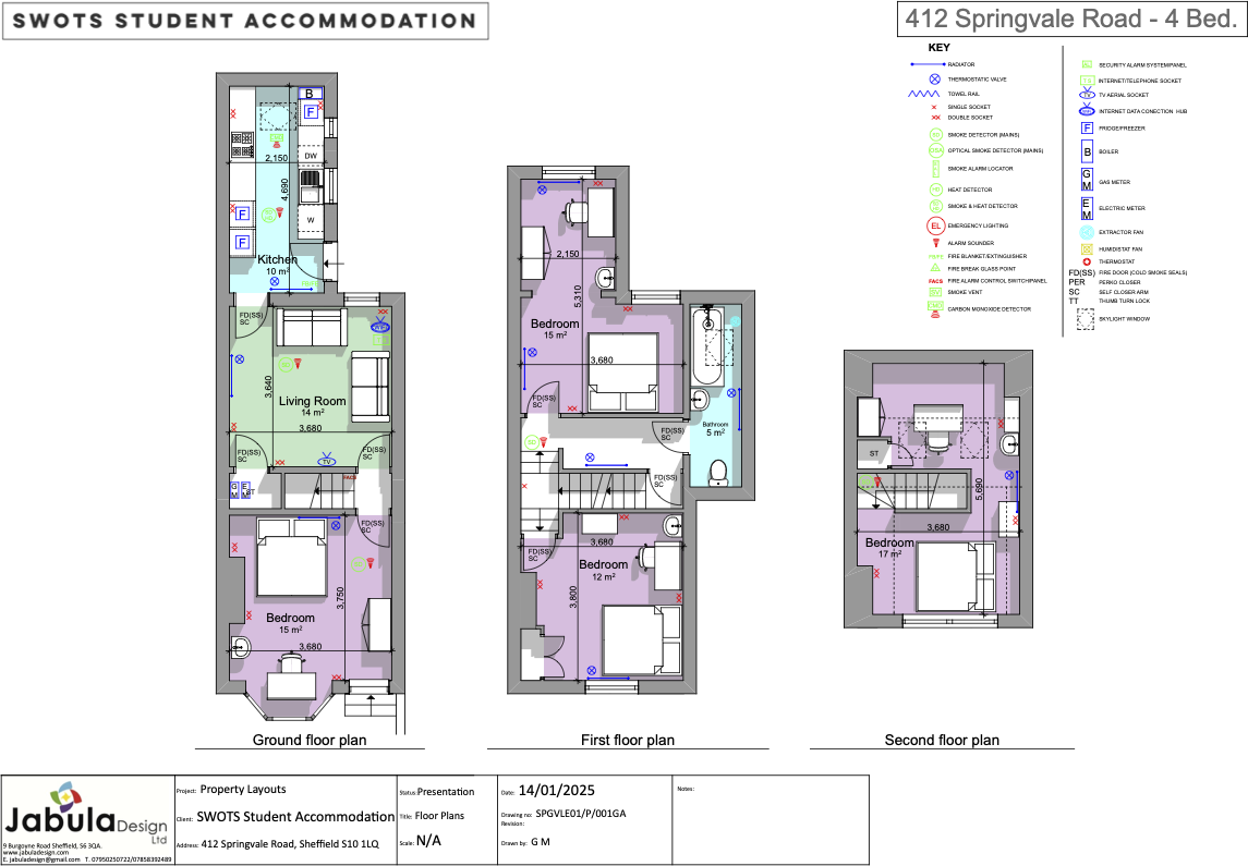 4 BED STUDENT HOUSE SHARE - CROOKES floorplan