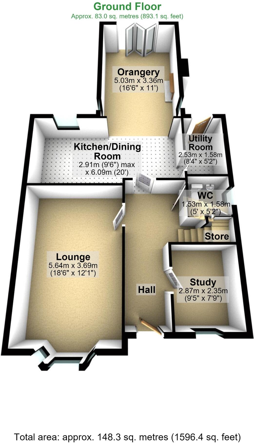 Mosses Farm Road, Longridge, Lancs, PR3 floorplan