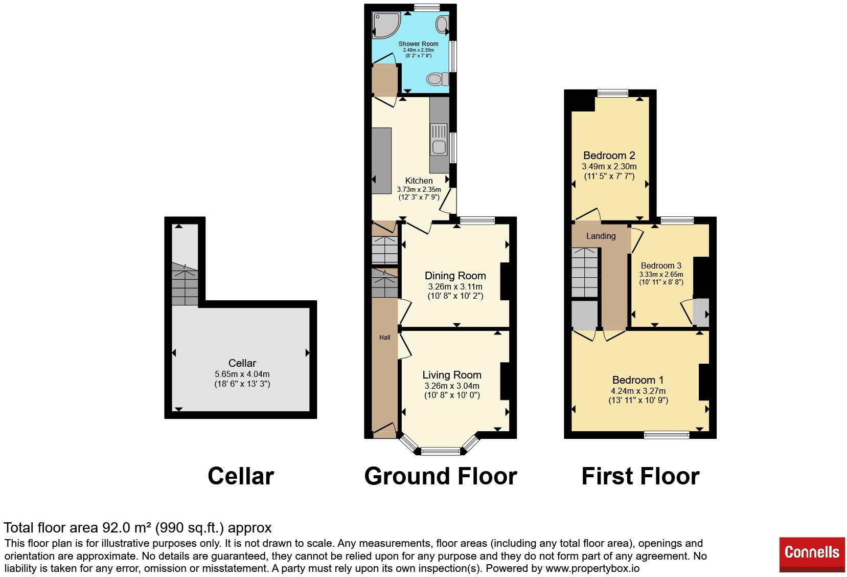 Leslie Road, Northampton floorplan