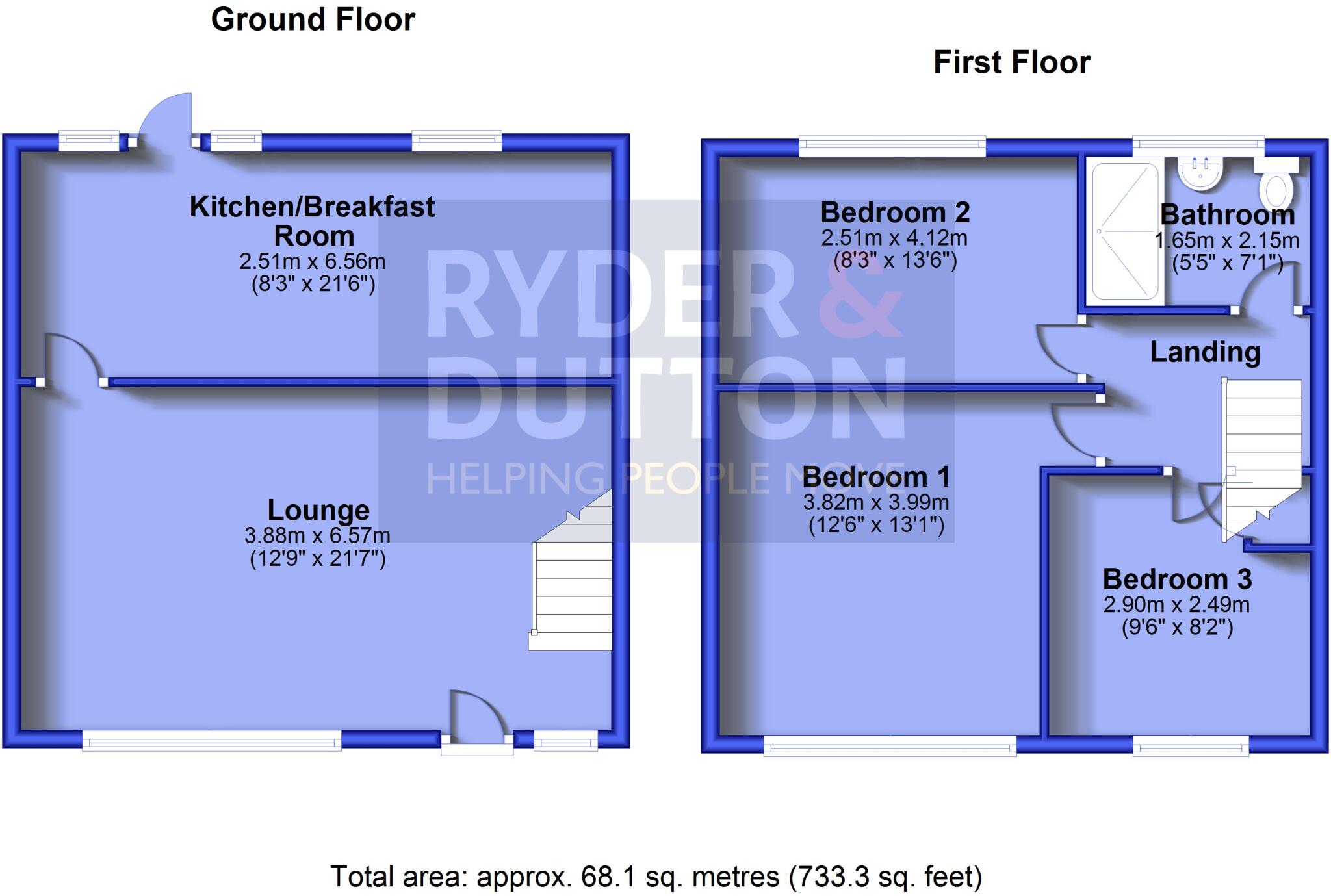 Coniston Grove, Heywood, Greater Manchester, OL10 floorplan