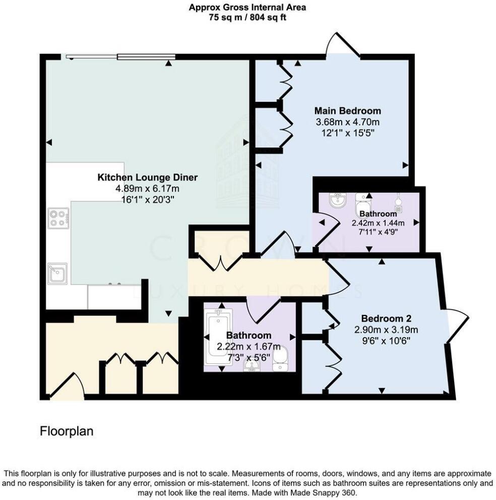 55 N Wharf Rd, London W2 1GT, UK floorplan