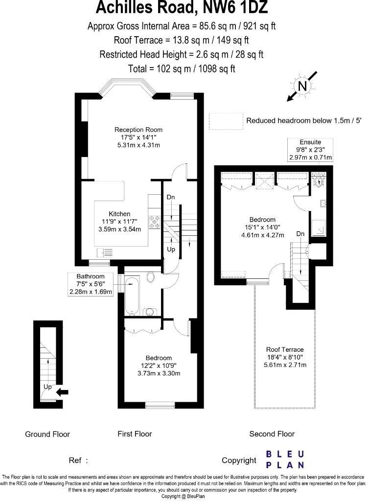 Achilles Road, West Hampstead, London, NW6 floorplan
